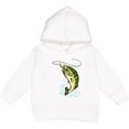 thumbnail image 2 of Inktastic Leaping Bass Fish Toddler Hoodie, 2 of 4