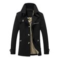 thumbnail image 5 of Gabardinas de moda para hombre Chaqueta cortavientos de otoño Botones de un solo pecho Frente Chaque Abanopi 5XL, 5 of 5