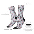 thumbnail image 4 of Daiia I Love USA Print Crew Socks – Soft Breathable Long Socks for Men & Women, Moisture-Wicking & Comfortable Daily Wear Socks, One-Size Fits Most (US 5-11), 4 of 6