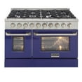 thumbnail image 4 of Kucht Professional 48" Stainless Steel Propane Gas Range in Silver/Blue, 4 of 13