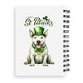 thumbnail image 2 of Happy St. Patrick’s Day Bull Terrier with Green Hat Shamrocks Rainbow Spiral Bound Journal Bully Dog Lovers Gifts Idea 5x7in Spiral Notebook - 03007, 2 of 5