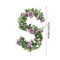 thumbnail image 3 of NWOKYZGH 70" Rose Vine Artificial Flower Garland Fake Hanging Rose Ivy Plants 6ft for Wedding Home Party Garden Arrangement Decor, 3 of 6