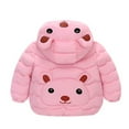 thumbnail image 4 of Toddler Boys Girls Jacket Down Windproof Warm Winter Cartoon Hooded Coats 1-5 Years, 4 of 10