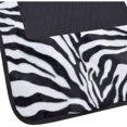 BDK Zebra Car Seat Covers with Floor Mats, Animal Prints 2Tone Split