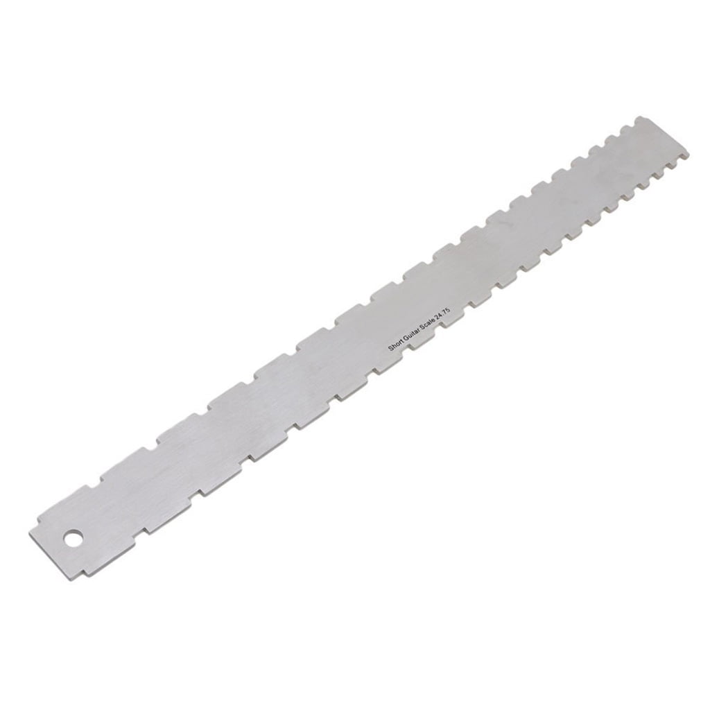 LeeQinersw Guitar String Action Ruler + Fret File for Guitar Bass Mandolin Banjo Luthier