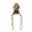 Not Look, variant on CATPAN Skeleton Shelf Sitter Figurine, Listen No Evil Resin Skeleton Decor with Dangling Legs, 7.48 x 2.95 Inch,Halloween Shelf Decoration for Mantel, Bookcase and Gothic Home Decor (Not Listen)
