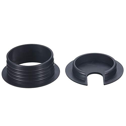 PC Computer Desk Plastic Grommet Cord 45 mm/ 1.77 Inch Mounting Hole Diameter SATINIOR 10 Packs Black Desk Cable Wire Grommet Cord Tidy Cable Hole Cover Organizers 