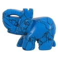 thumbnail image 1 of Elephant Crystal Sculpture Statue Healing Gemstone Figurine Craft Ornament, 1 of 8