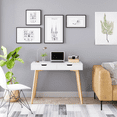 thumbnail image 3 of Homfa White Desk with Drawers, Makeup Table for Girls, Study Work Desk Table for Home Office Writing, 3 of 12
