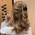 thumbnail image 2 of 2 pinzas para el pelo con perlas grandes, pinzas para el pelo blancas y negras, pinzas para el pelo largas y gruesas, pasadores, accesorios para el cabello para mujeres y niñas, 2 of 5