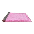 thumbnail image 2 of Ahgly Company Indoor Square Abstract Pink Modern Area Rugs, 6' Square, 2 of 4
