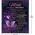 thumbnail image 4 of to My Mom Gifts Blanket Flower Butterfly Ultra-Soft Micro Fleece Throw Blankets, Gifts for Mothers Day for Mom from Daughter| from Daughter Son Gift Birthdays Bed Sofa Travel Warm Love Fuzzy 60 x50, 4 of 6