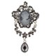 thumbnail image 2 of Del De Las Mujeres Para Hombre Broche Pin Accesorio De La Joyería Colgante Para Peacoat Suéter Sombrero De La Bufanda Fernando Broche Vintage Beauty Profile, 2 of 7