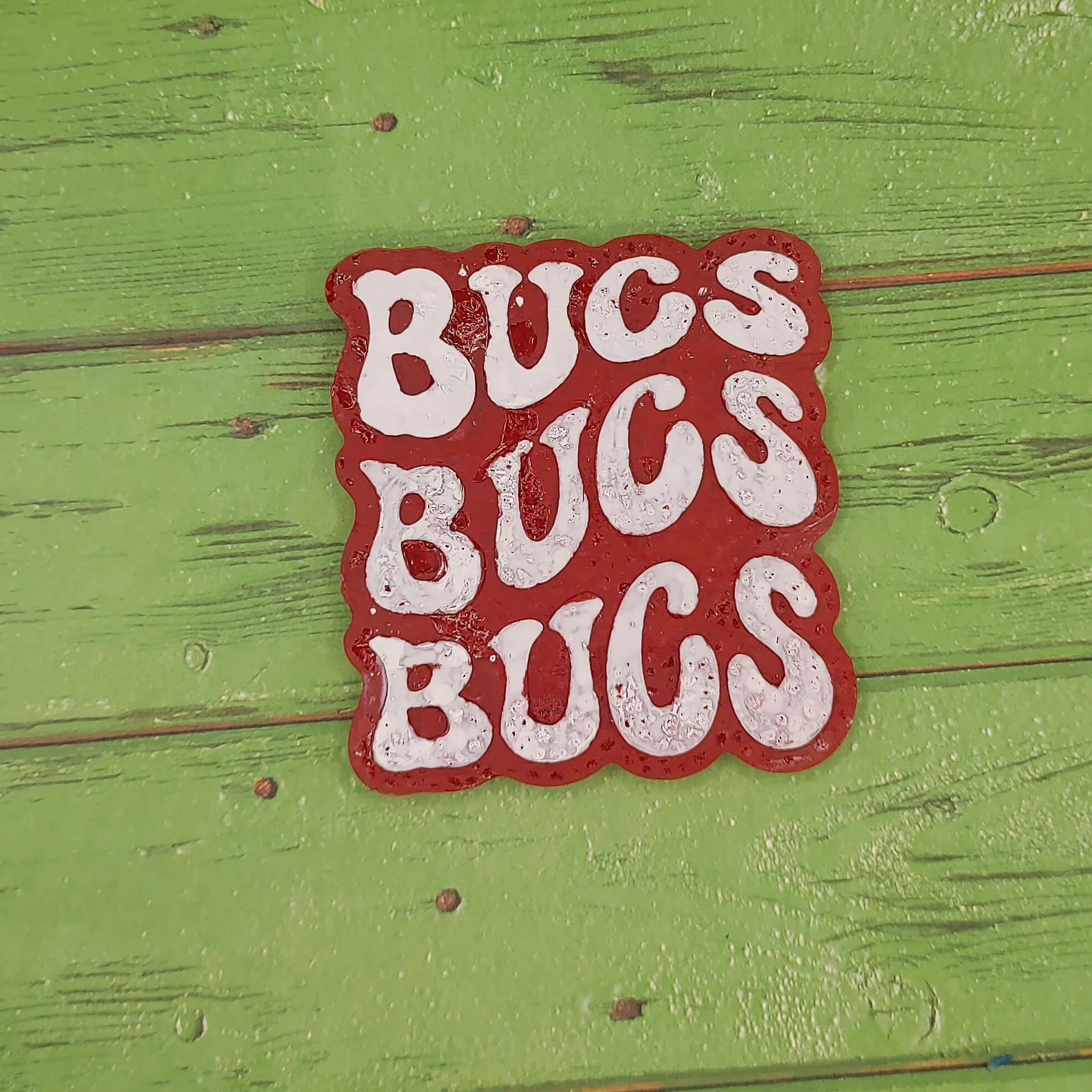 Bucs 3x Retro Font School Mascot Silicone Freshie Mold