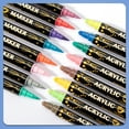 thumbnail image 2 of yeacher Dual-Tip Acrylic Markers with Fiber Brush and Round Tips, 24 Vibrant Colors, Compact Gift Box Packaging, 2 of 6