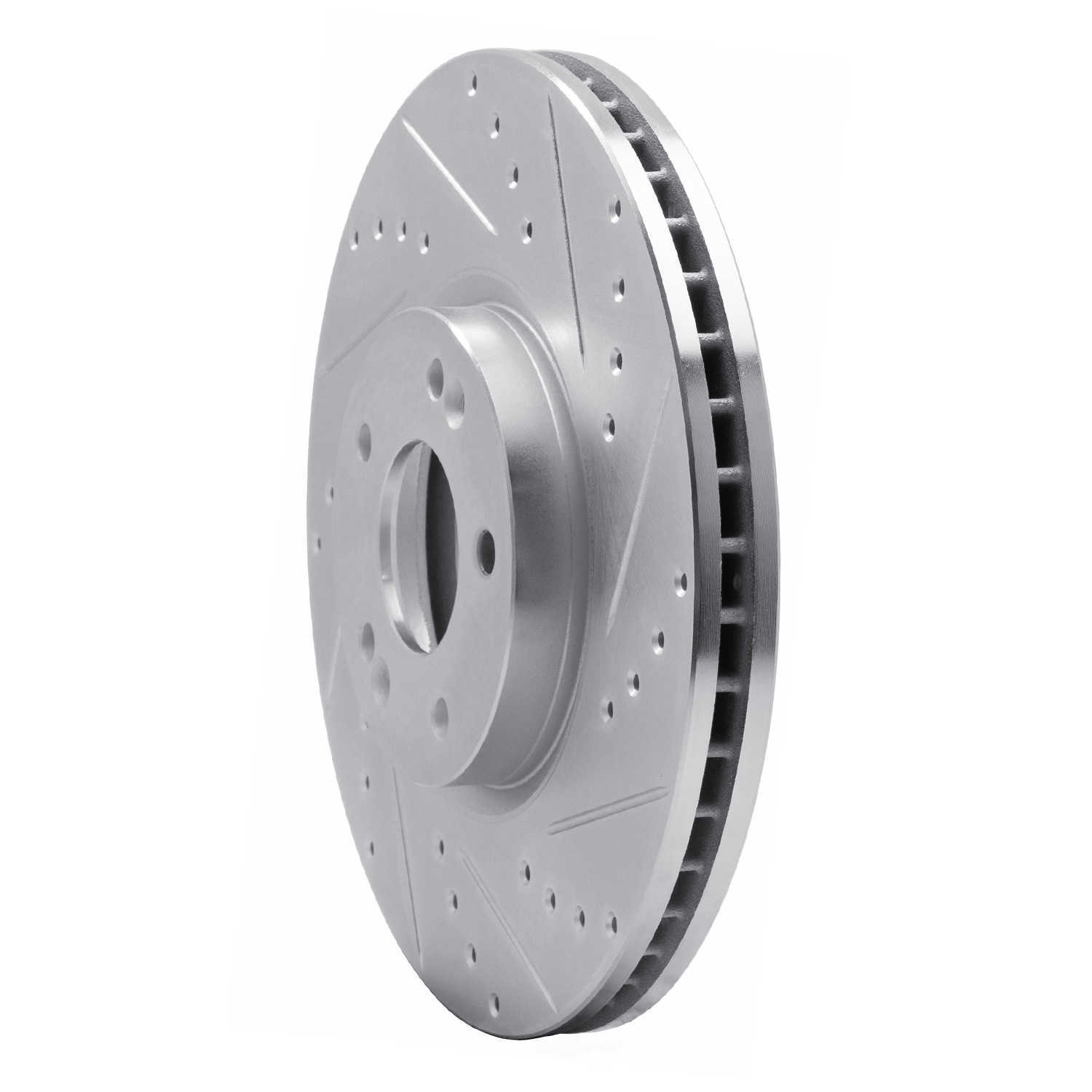 Dynamic Friction Company 631-03047R DFC Brake Rotor - Drilled And Slotted - Silver