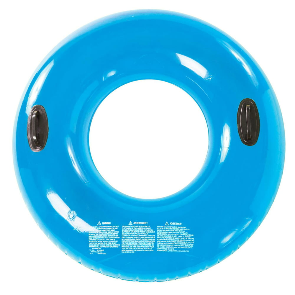 Swimline 48 Round Inflatable 1 Person Swimming Pool Inner Tube Ring Float Blue