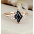 thumbnail image 5 of Exquisite Rhombus-Shaped Black Onyx and Moissanite Engagement Ring for Women | 925 Sterling Silver | Elegant, Durable, and Affordable | Perfect for Engagements, Gifts, and Special Occasions, 5 of 5