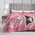 thumbnail image 5 of Kawaii Throw Blanket Anime Collage Blanket Throw Blanket Kuromis Soft Micro Fleece Fuzzy Travel Blanket for Bedroom Living Room Couch Office Car Gift for Women Men All Season 40x30 in, 5 of 18