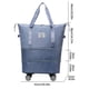thumbnail image 3 of Bolsa de viaje universal con ruedas, gran capacidad, plegable, impermeable, bolso de mano, bolso de mano, bolso de lona, bolso de viaje multifunción para mujer., 3 of 3