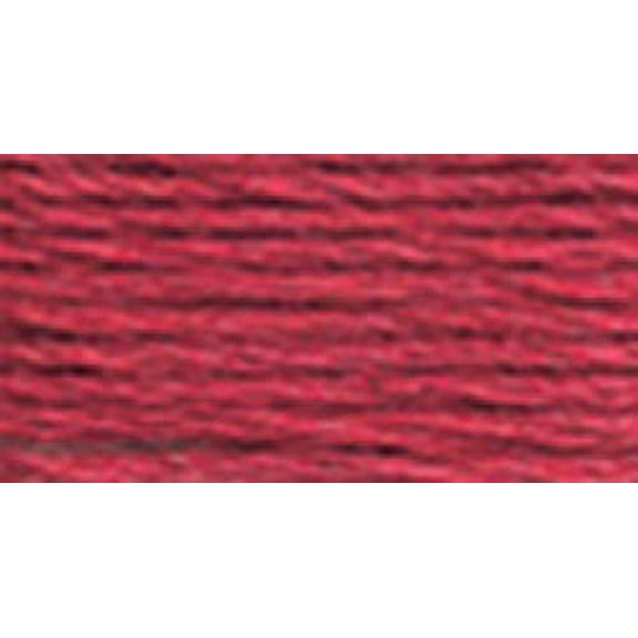 DMC Six-Strand Dark Raspberry Embroidery Cotton Yarn, 8.7 Yd., 12 Count