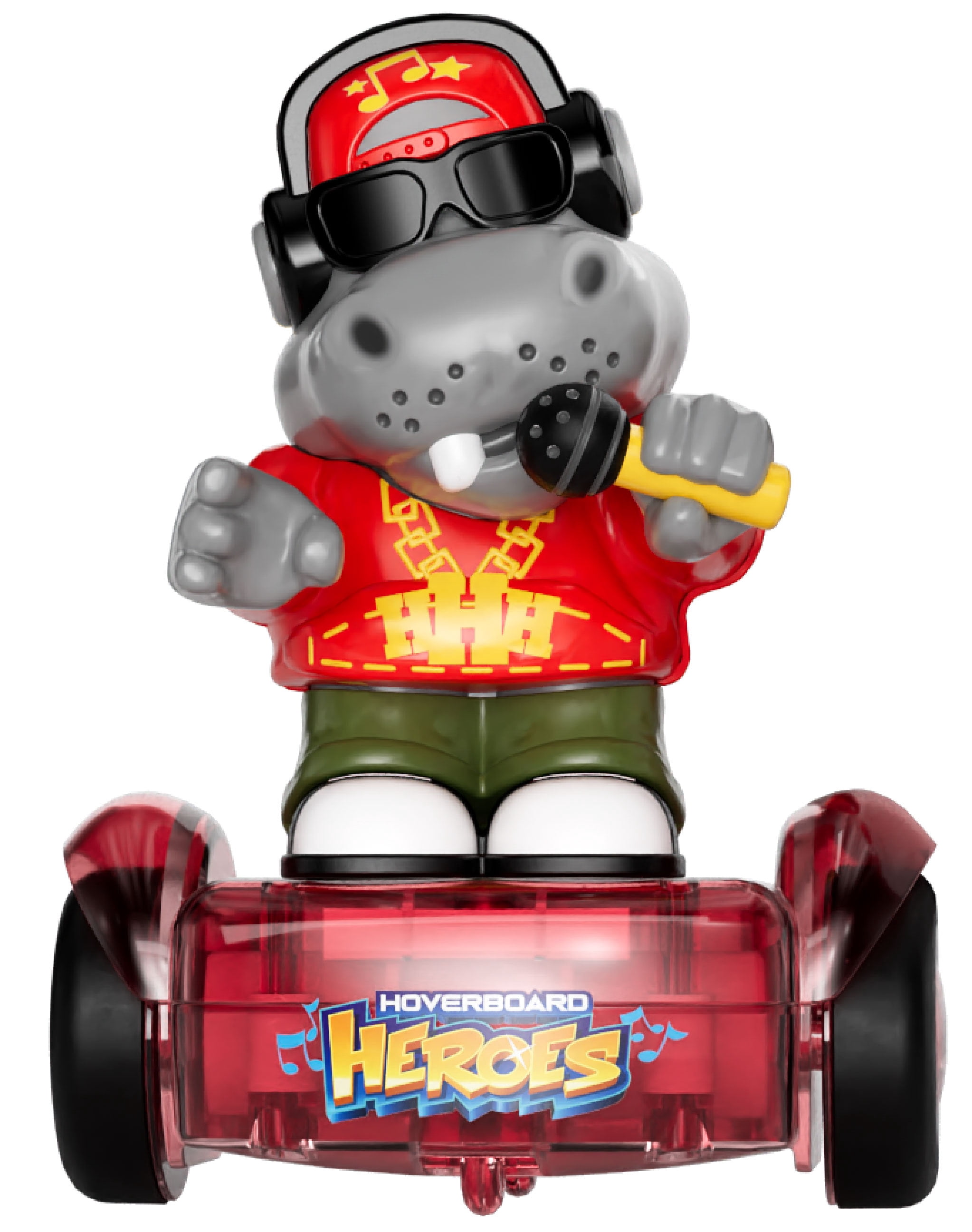 Odyssey Toys, Hoverboard Heroes Hip Hop Hippo, LED Light-Up RC Toy