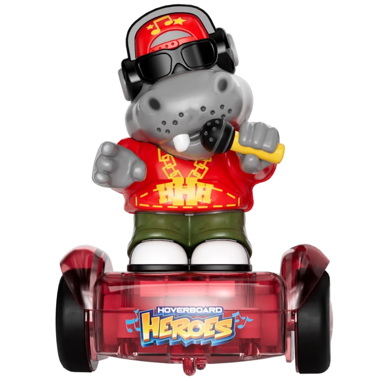 Odyssey Toys, Hoverboard Heroes Hip Hop Hippo, LED Light-Up RC Toy