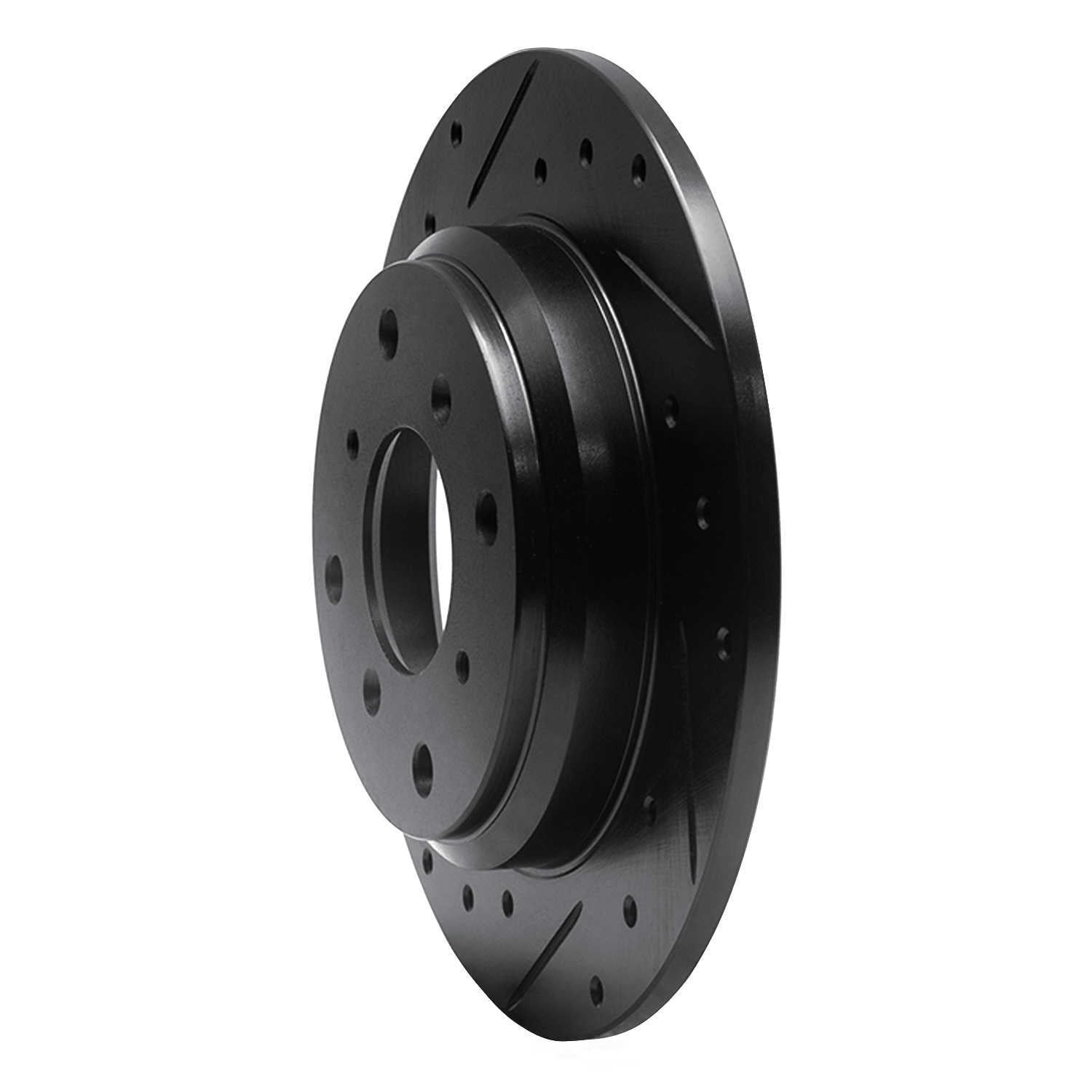 Dynamic Friction Company 633-59013L DFC Brake Rotor - Drilled And Slotted - Black