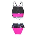 thumbnail image 2 of Alvivi Girls 2Pcs Bikini Suit Ruffle Hem Tube Top Bottom Swimwear Set 2-10, 2 of 7