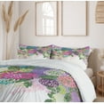 thumbnail image 6 of Ambesonne Flower Duvet Cover Set, Vintage Boho Inspiration, 2-Calking, White Violet, 6 of 7
