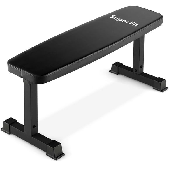 Superfit 660LBS Heavy Duty Banc de Musculation Plat pour l'Entraînement Polyvalent de Force Complète du Corps