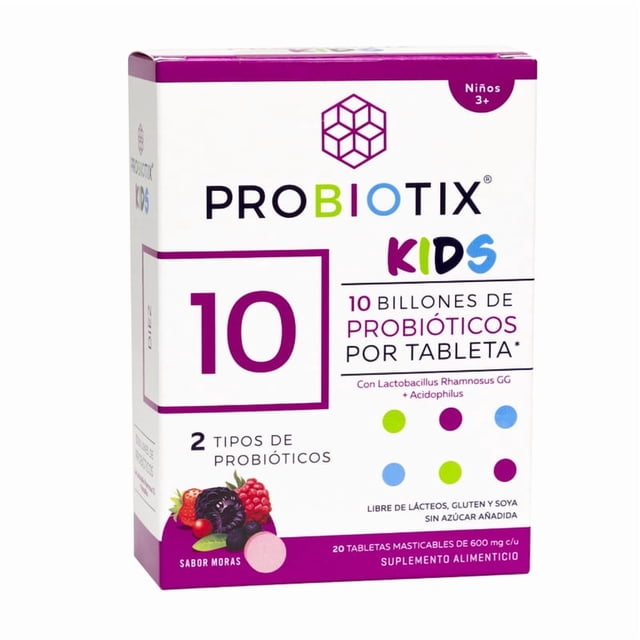 Probióticos para niños 10 Billones por tableta Probiotix Suplemento Alimenticio