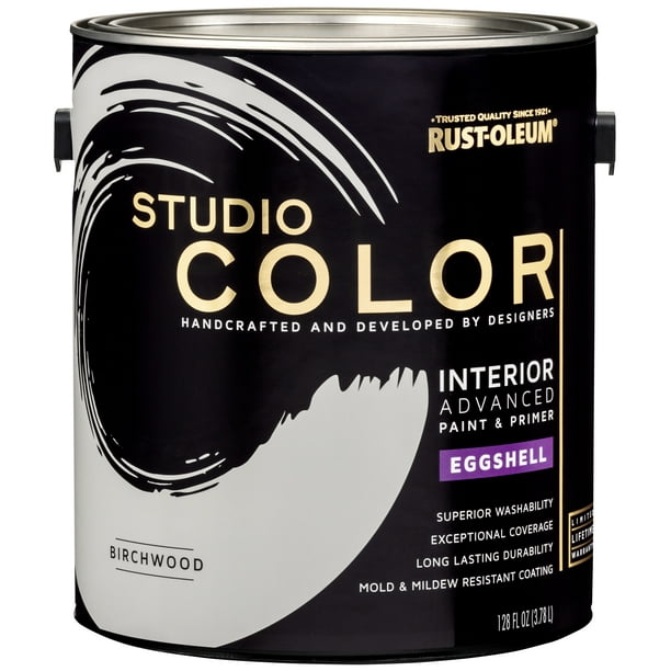 Birchwood, RustOleum Studio Color Interior Paint + Primer, Eggshell
