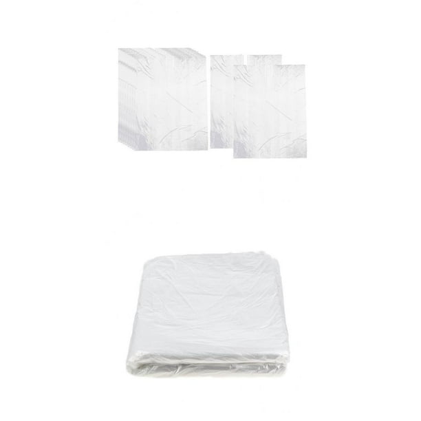 100 piezas grandes desechables para cortar el cabello, capa, peluquería, capas, vestidos, tela