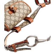 Gucci GG Supreme Monogram Web Bamboo 1947 Mini Belt Bag In Beige 75