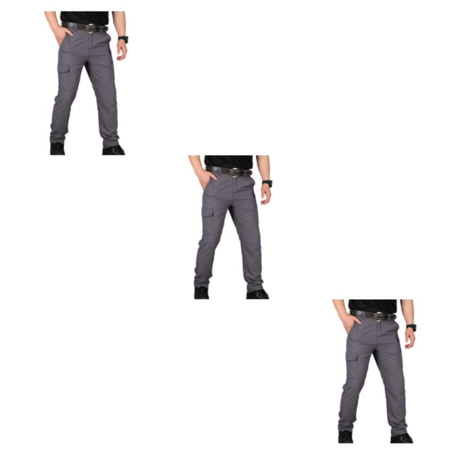 Minnieouse Pantalones Cargo para hombre, ropa deportiva ligera de secado rápido, monos resistentes al desgaste para senderismo, montañismo, gris Type1 NO1