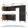 thumbnail image 3 of Cocina Integral Completa Esquinera 353cm Emilly Sun Madesa 01 - Marrón/Negro Madesa GCEM353001, 3 of 9
