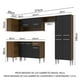 thumbnail image 3 of Cocina Integral Completa Esquinera 353cm Emilly Sun Madesa 01 - Marrón/Negro Madesa GCEM353001, 3 of 9