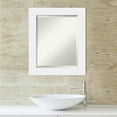 thumbnail image 5 of Amanti Art Beveled Wood Bathroom Wall Mirror - Corvino White Frame Outer Size: 21 x 25 in, 5 of 5