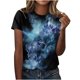 thumbnail image 1 of Camiseta de manga corta suelta con cuello redondo y estampado informal a la moda para mujer Pompotops hkajfhjk466851, 1 of 5