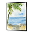 thumbnail image 2 of Designart Palm Beach Resort At Dawn II FLOAT FRAME WALL ART, 2 of 4