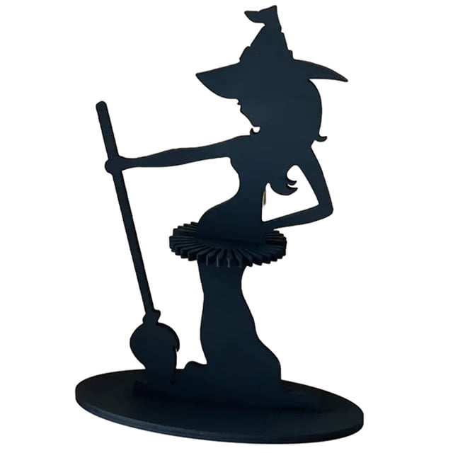 Escultura de bruja negra DQrwqpou servilletero para decoración del hogar