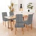 thumbnail image 4 of Chair Covers for Dining Room Set of 4 Abstract Art Spandex Stretch Dining Room Chair Cover Removable Washable Kitchen Parsons Chair Covers Seat Slipcovers, 4 of 6
