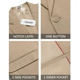 thumbnail image 5 of COOFANDY Casual Sport Blazers for Men Slim Fit One Button Dress Jacket Lightweight Stretch Travel Blazer, 5 of 6