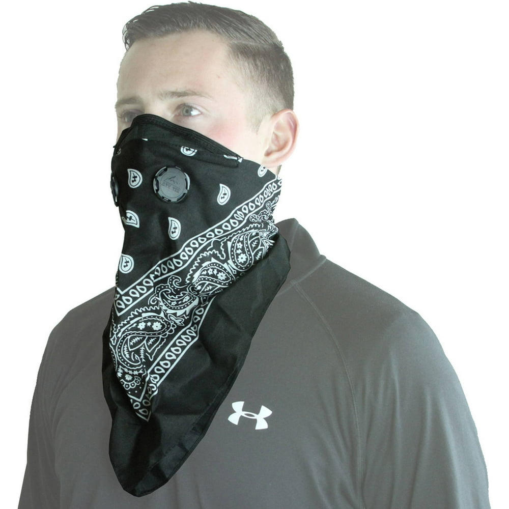 ATV TEK Pro Series Bandana Style Dust Mask, Black