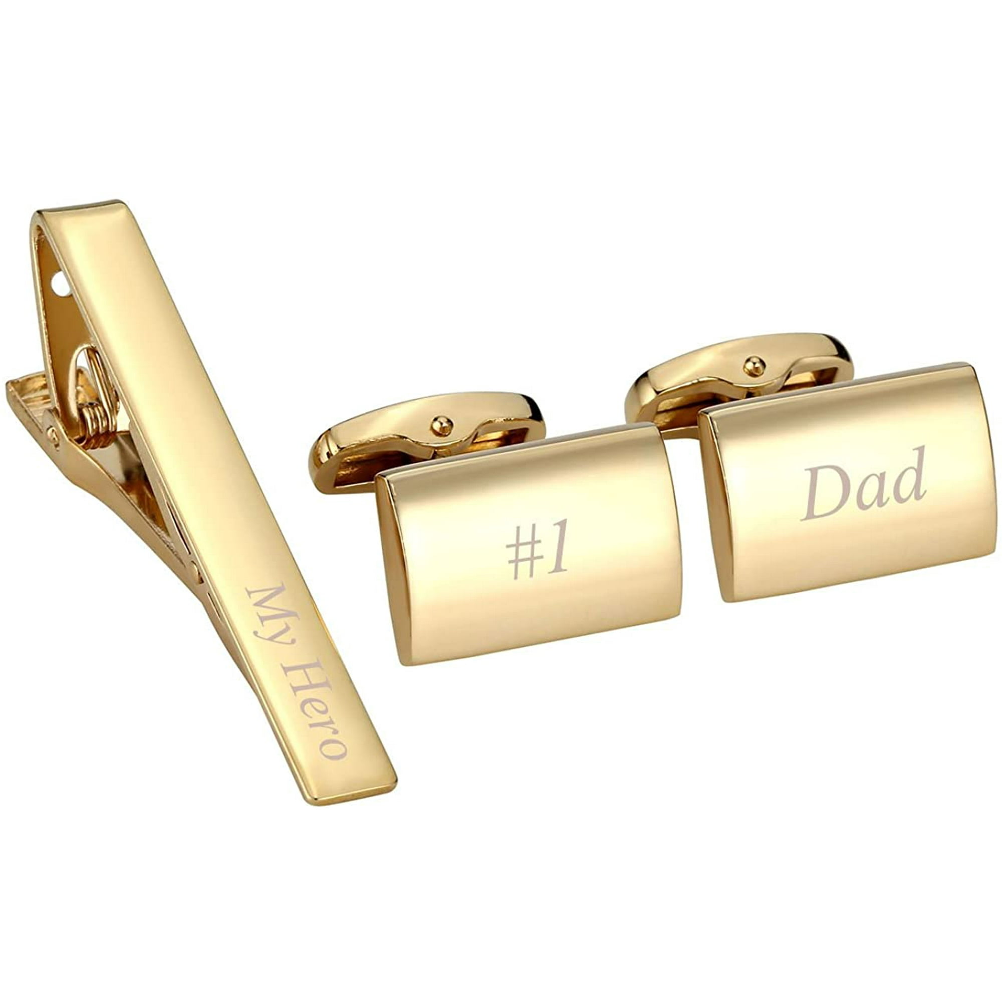 FanQuan Personalized Custom Name Message Tie Clip for Men Cufflinks Set  Tuxedo Shirts Business Wedding in Gift Box | Walmart Canada