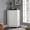 White, variant on Gray MDF Corner Cabinet 24.8x17.5x31.4 in for Bathroom Storage