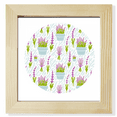 thumbnail image 1 of Peinture de Fleurs en Pot de Lavande Cadre Photo Carré Affichage Mural et de Table, 1 of 3