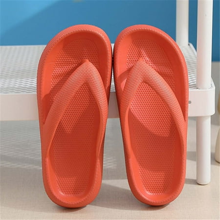 

Shldybc Slippers for Women and Men Couples Outside Wear Flip-Flops Clip Toe Outdoor Eva Casual Flat Sandals Soft Soled Slippers Indoor Bathroom Shoes Casual Beach Shoes Summer Savings Clearance