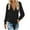 Black, variant on Chbgutlmr Womens Blouses Tie Front V Neck Button down Long Sleeve Casual Work Shirts Solid Color Dressy Tops